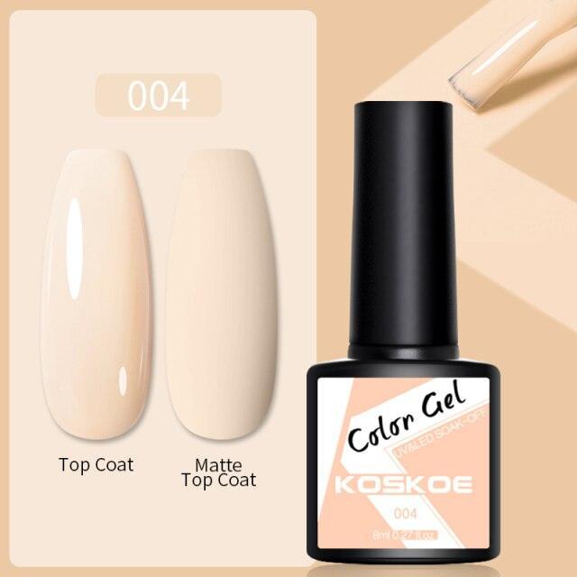 Womens Glossy Colorful 8ml Nail Gel Polish Permanent UV LED Summer Winter High Quality Fashion Design