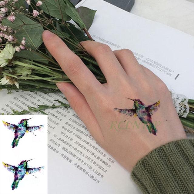 New Waterproof Temporary Sticker Tattoo Flame Heart Star Element Body Art Cute Small Tattoos For Kids Womens