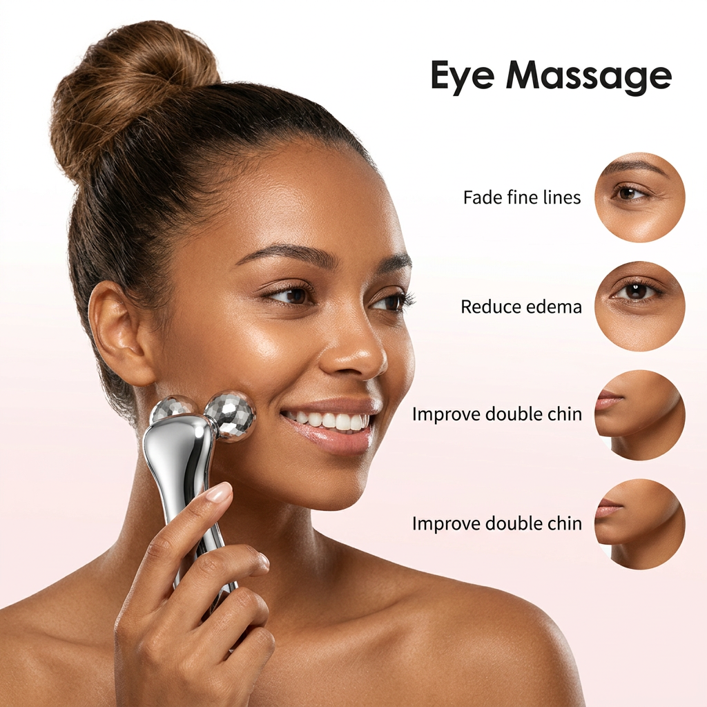 New Roller Massage Instrument Facial Intelligent Pulse Face Slimming Device Domestic Beauty Apparatus