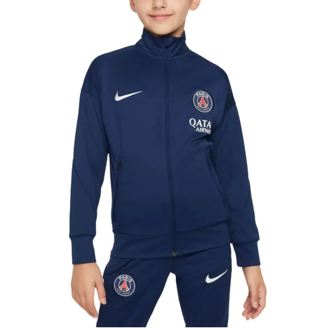 Kids - PSG navy blue Fanwear presentation tracksuit 2025/26 - Nike-0