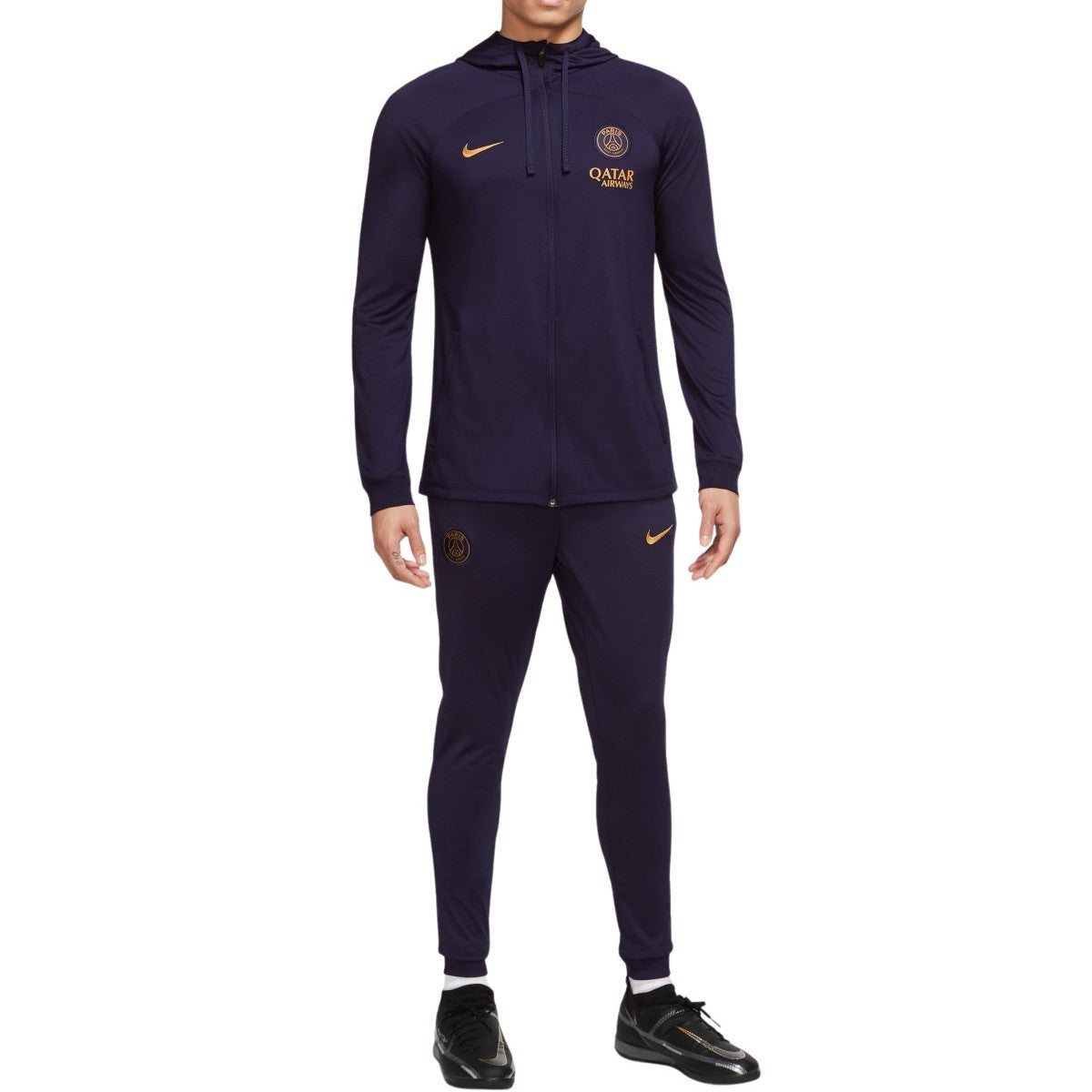 PSG navy hooded training presentation tracksuit 2023/24 - Nike-3