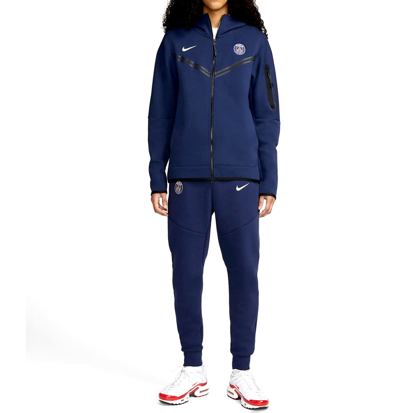 PSG Tech Fleece navy presentation Soccer tracksuit 2022/23 - Nike-3