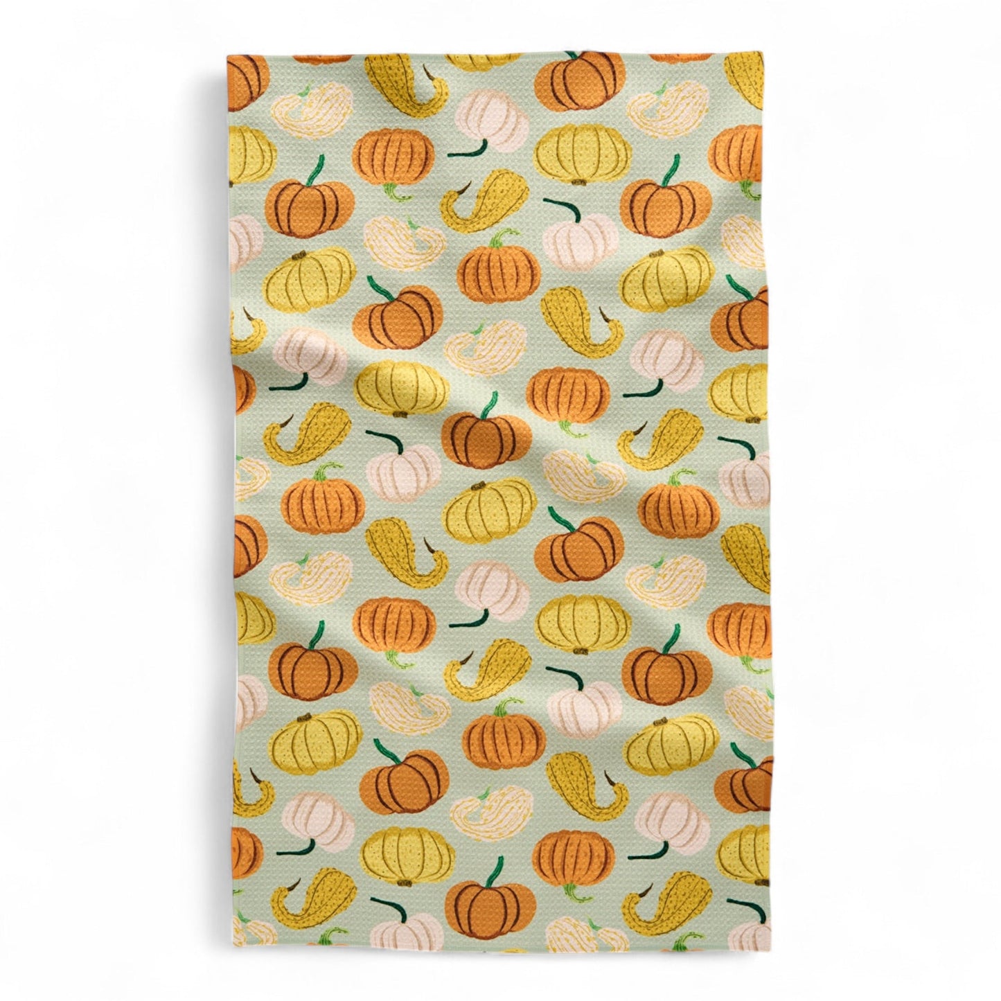 Pumpkins & Gourds Geometry Tea Towel