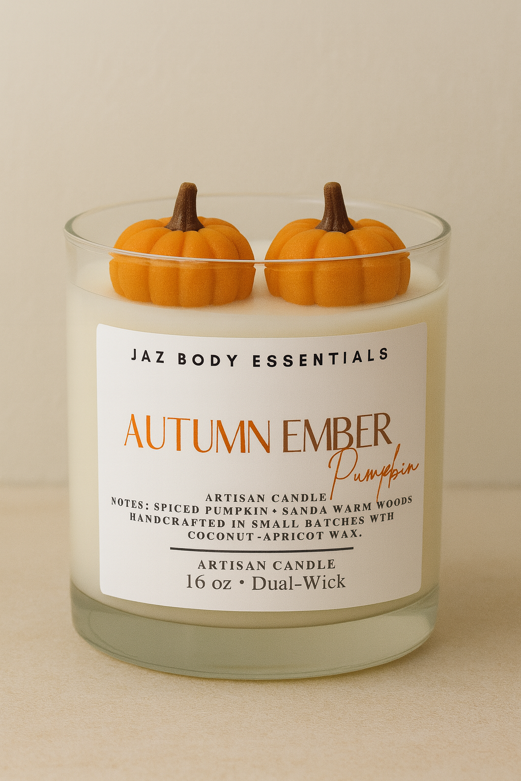 Autumn Ember Pumpkin Candle (16oz)-0