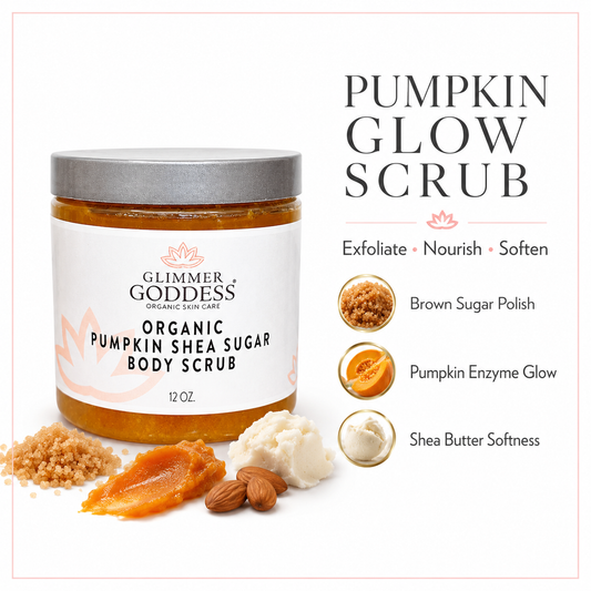 Organic Pumpkin Shea Sugar Body Scrub – Fall Scented Exfoliator