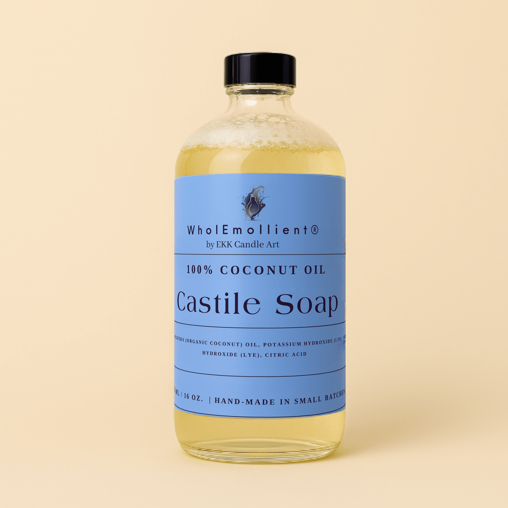Pure Coconut Oil Castile Soap – All-Natural, Non-Toxic Cleaning Solution-0