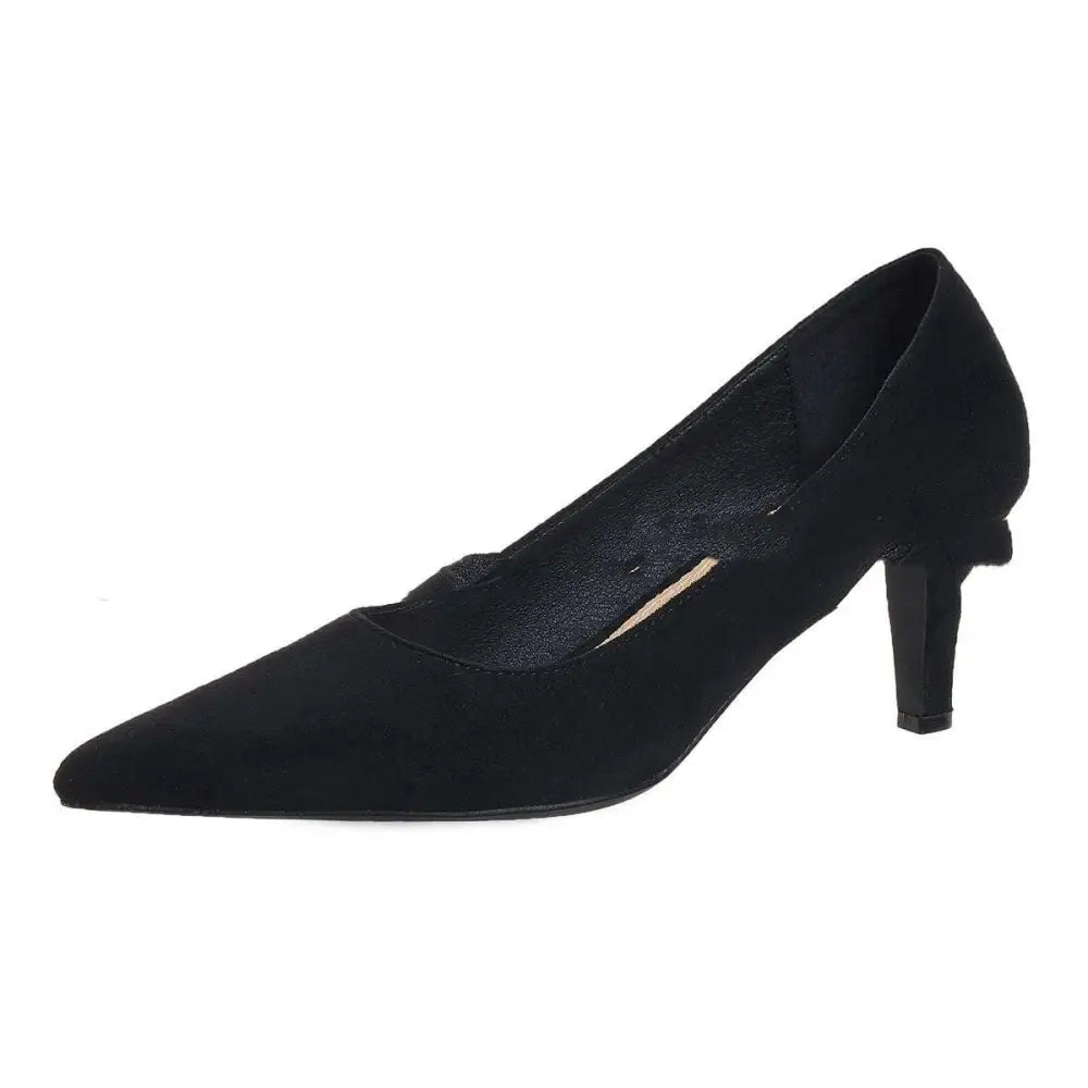Purple Suede Pointed Toe Ladies Stiletto Heel Pumps