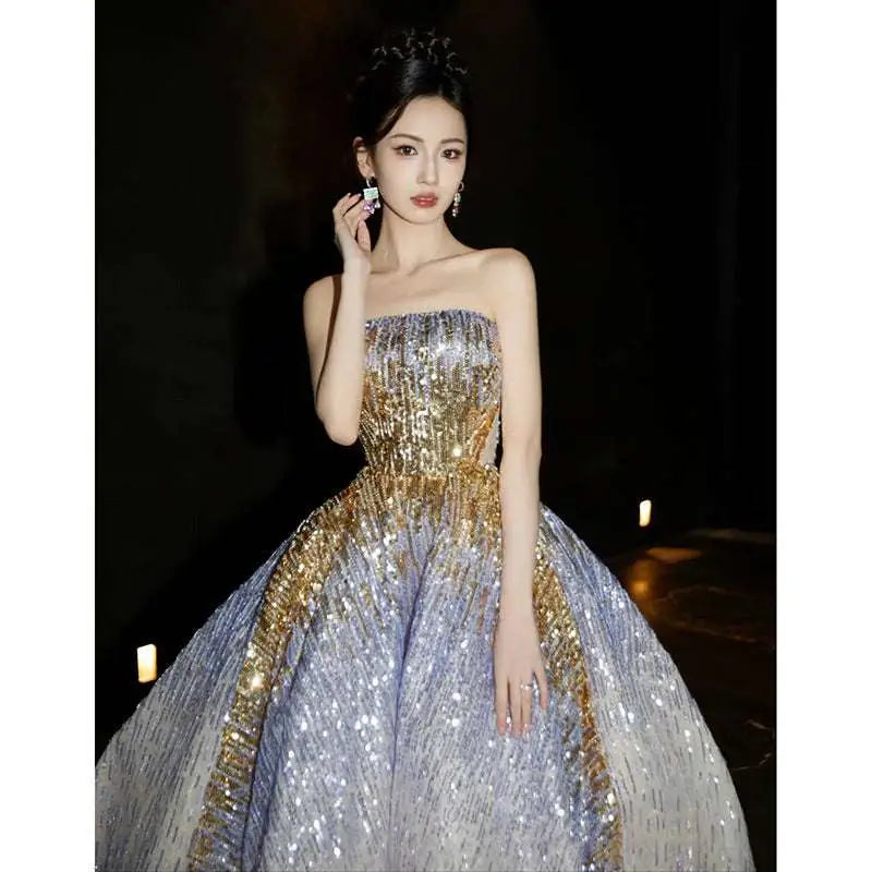 Purple Tube Embossed Toast Dress