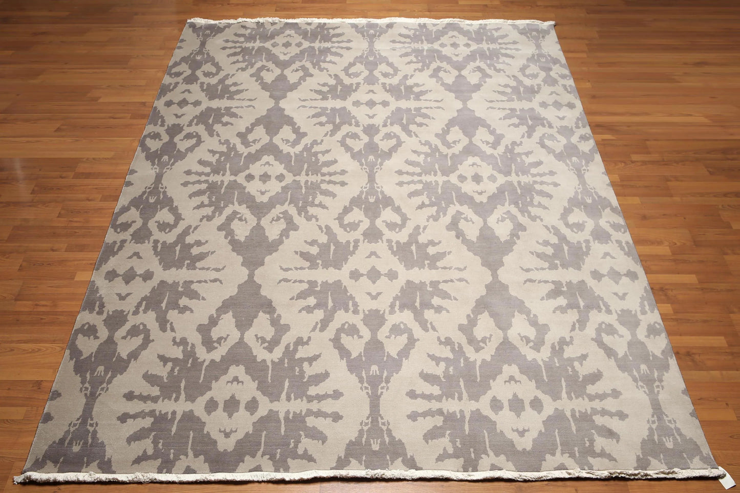 9' x 12' Hand knotted 100% Wool Modern Area Rug full pile 9x12 Gray-2