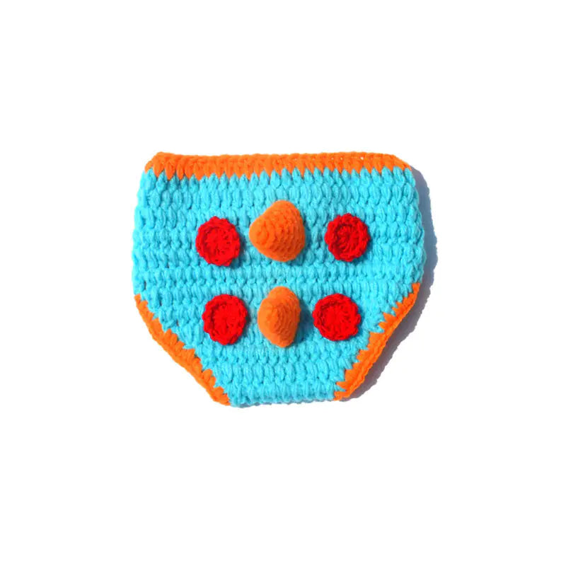 Knitted Dinosaur Photography Hat Set for New Borns