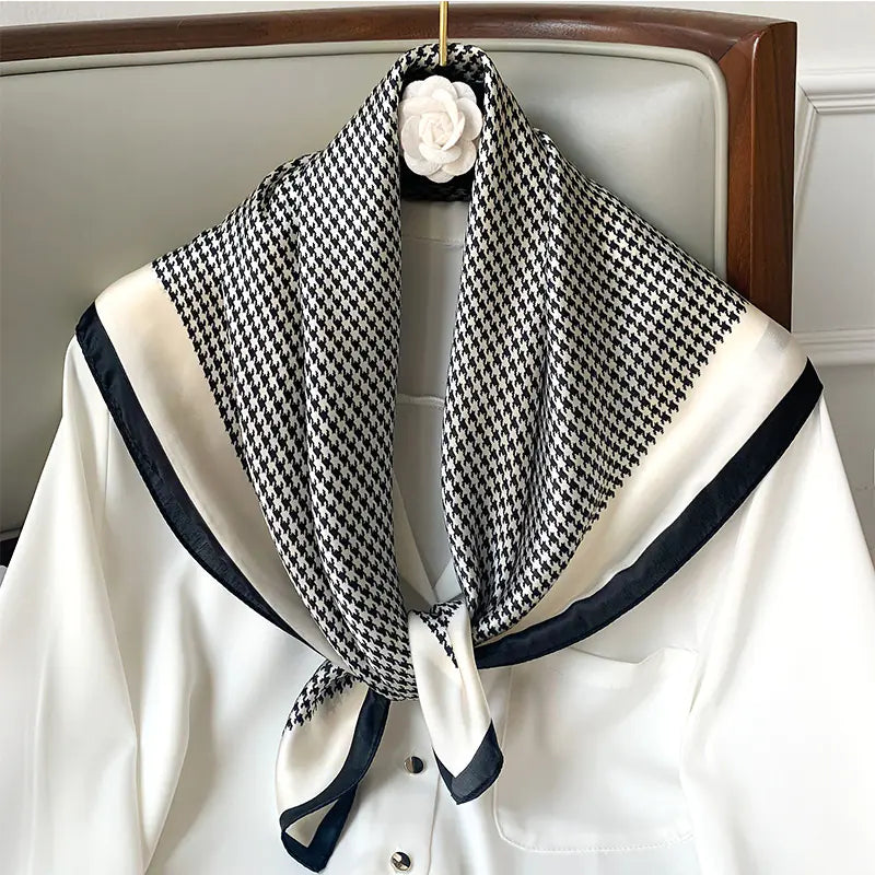 Silk Satin Women’s Print Scarves 70x70cm