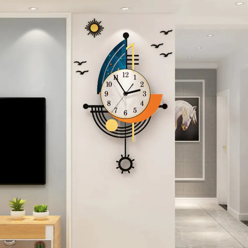 Sailing Wall Clock Decor
