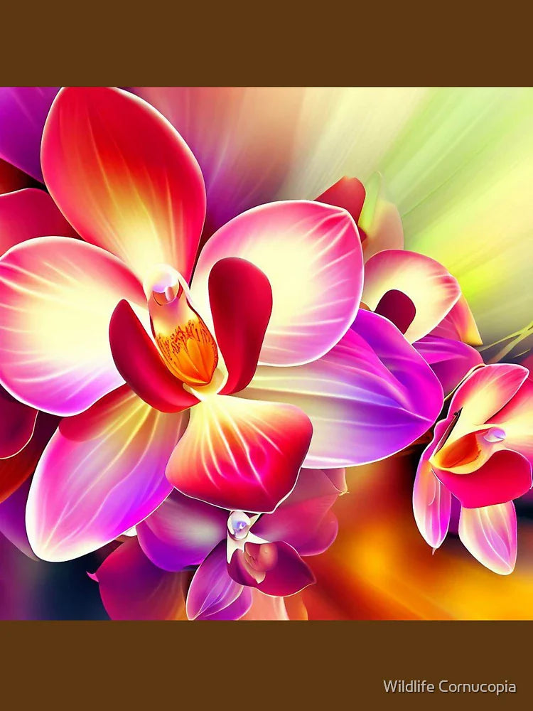 Blossoming Radiance: Vibrant 3D Flowers 12