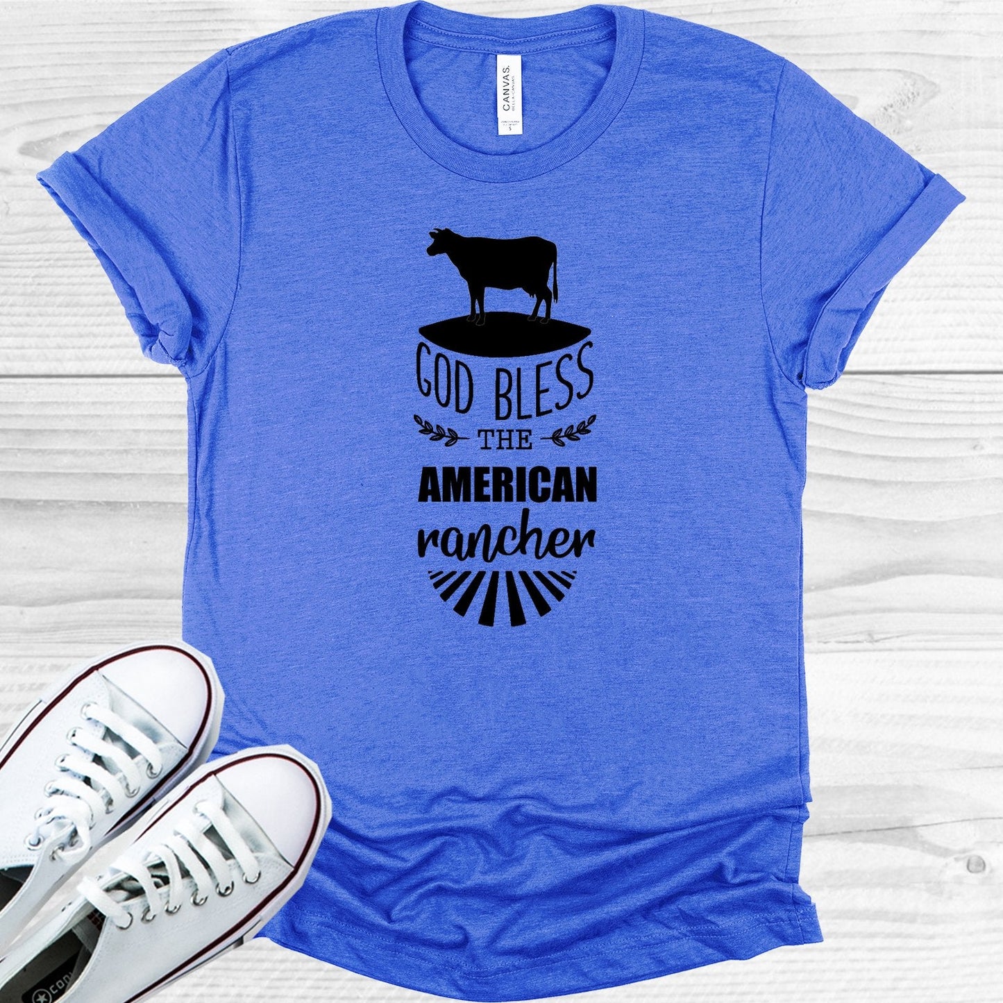 God Bless the American Rancher Graphic Tee