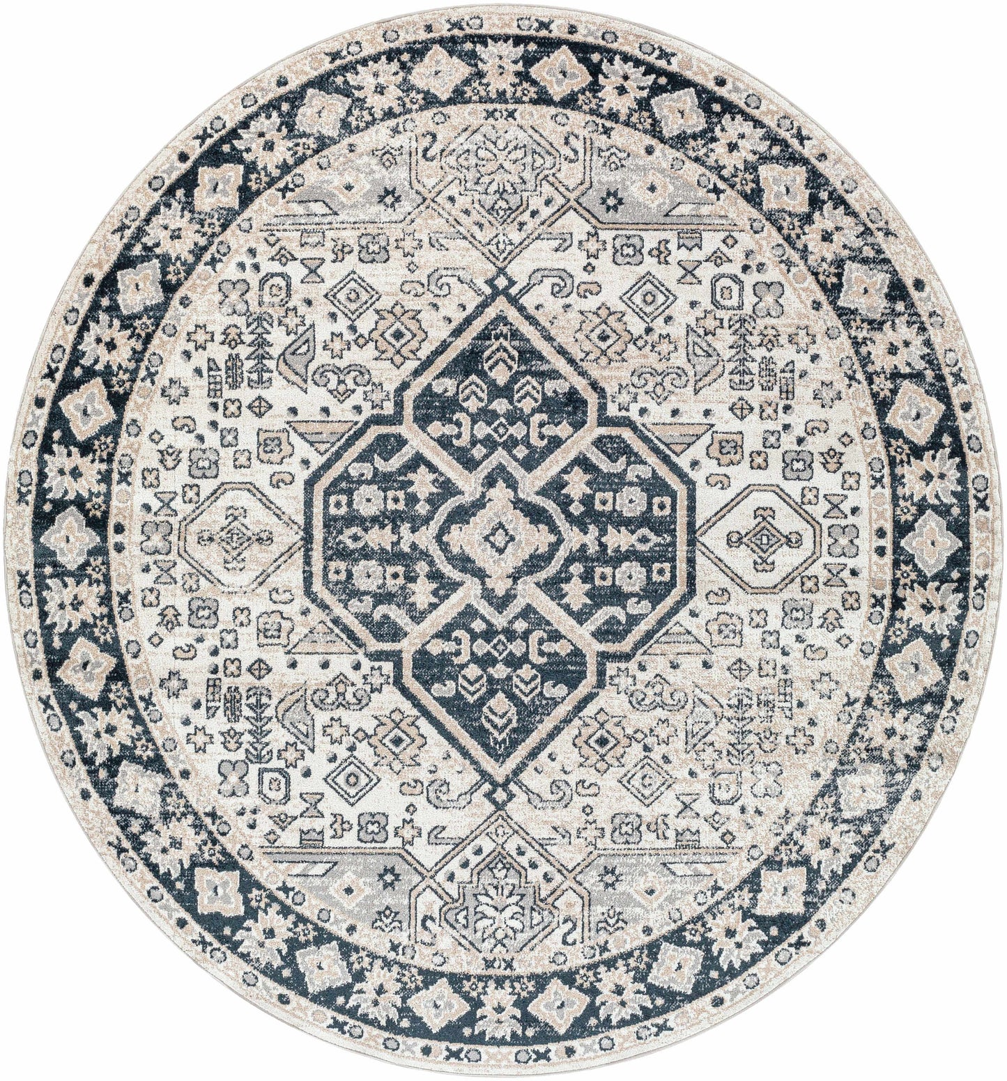 Cabacungan Cream & Gray Washable Area Rug-6