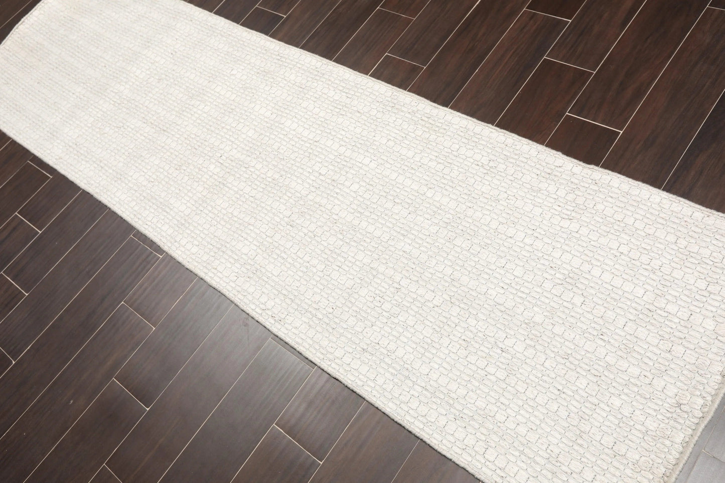 Multi Size Off White, Gray Hand Woven 100% Wool Flatweave Traditional Oriental Area Rug-1