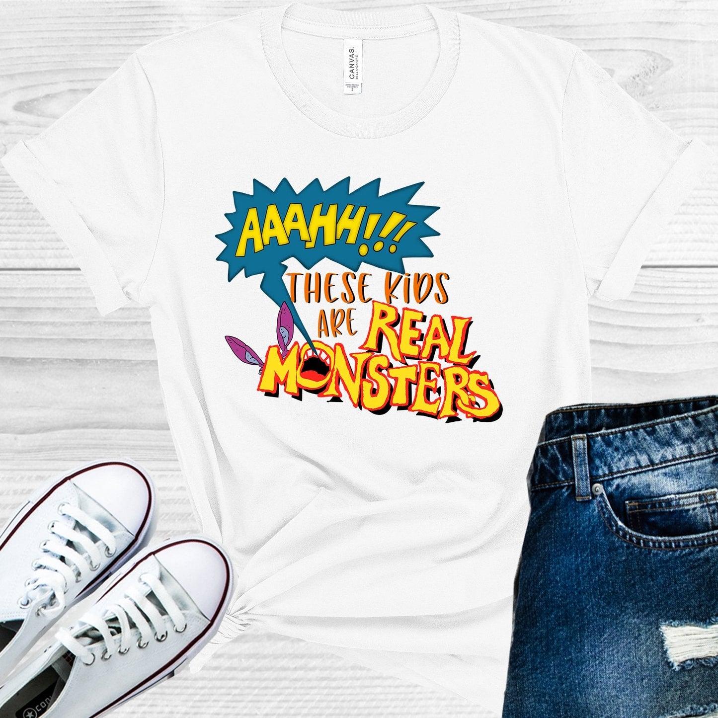 Aaahh These Kids are Real Monsters Graphic Tee