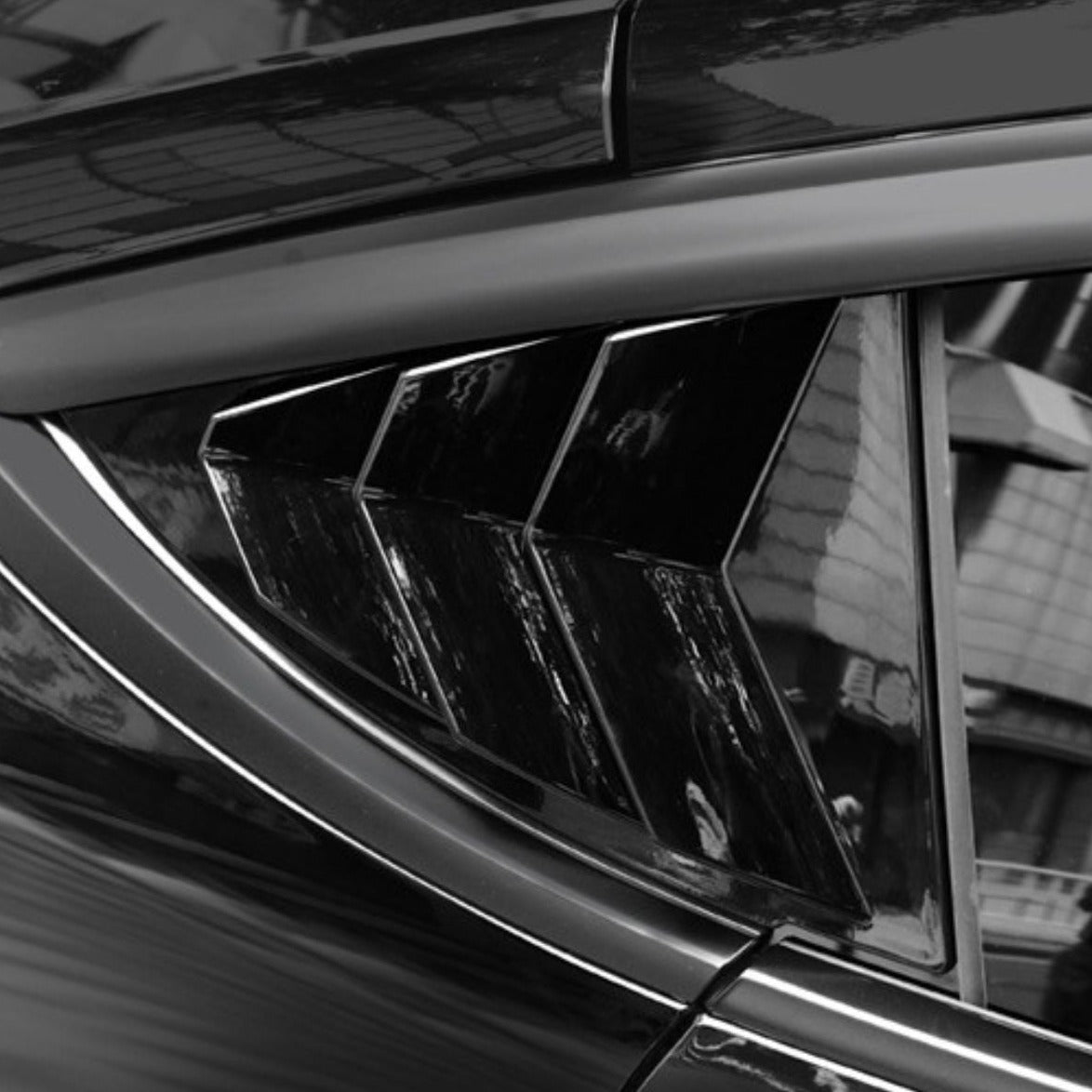 TESERY Side Window Vent Cover for Model Y | 3 Finishes | 2-Pack