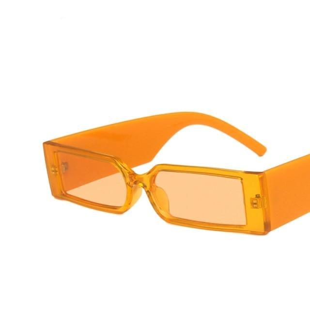Rectangle Retro Sunglasses Trendy Small Rectangle Sunglasses Women Men Vintage Thick Frame Small Square Glasses n Small Glasses For  Men Modern Design Lightweight Frames Sunglasses For Summer