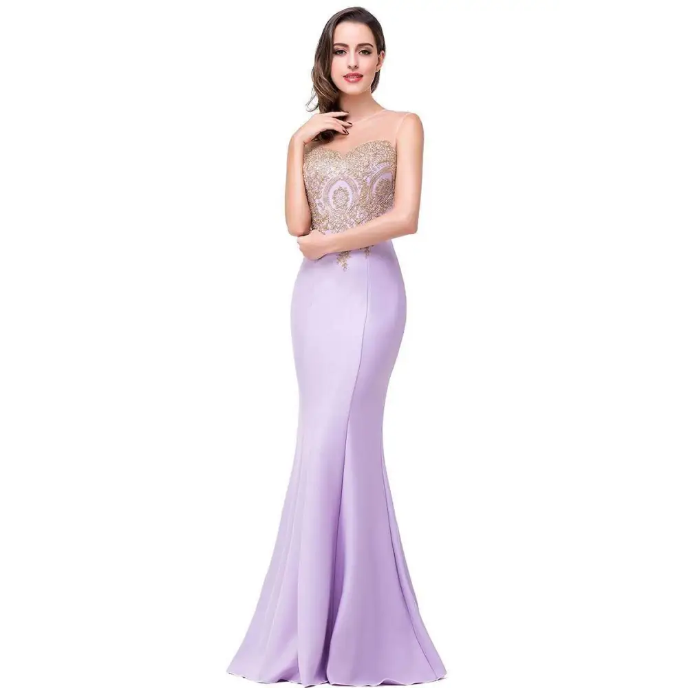 Red Mermaid Bride Toast Gown with Gold Beading