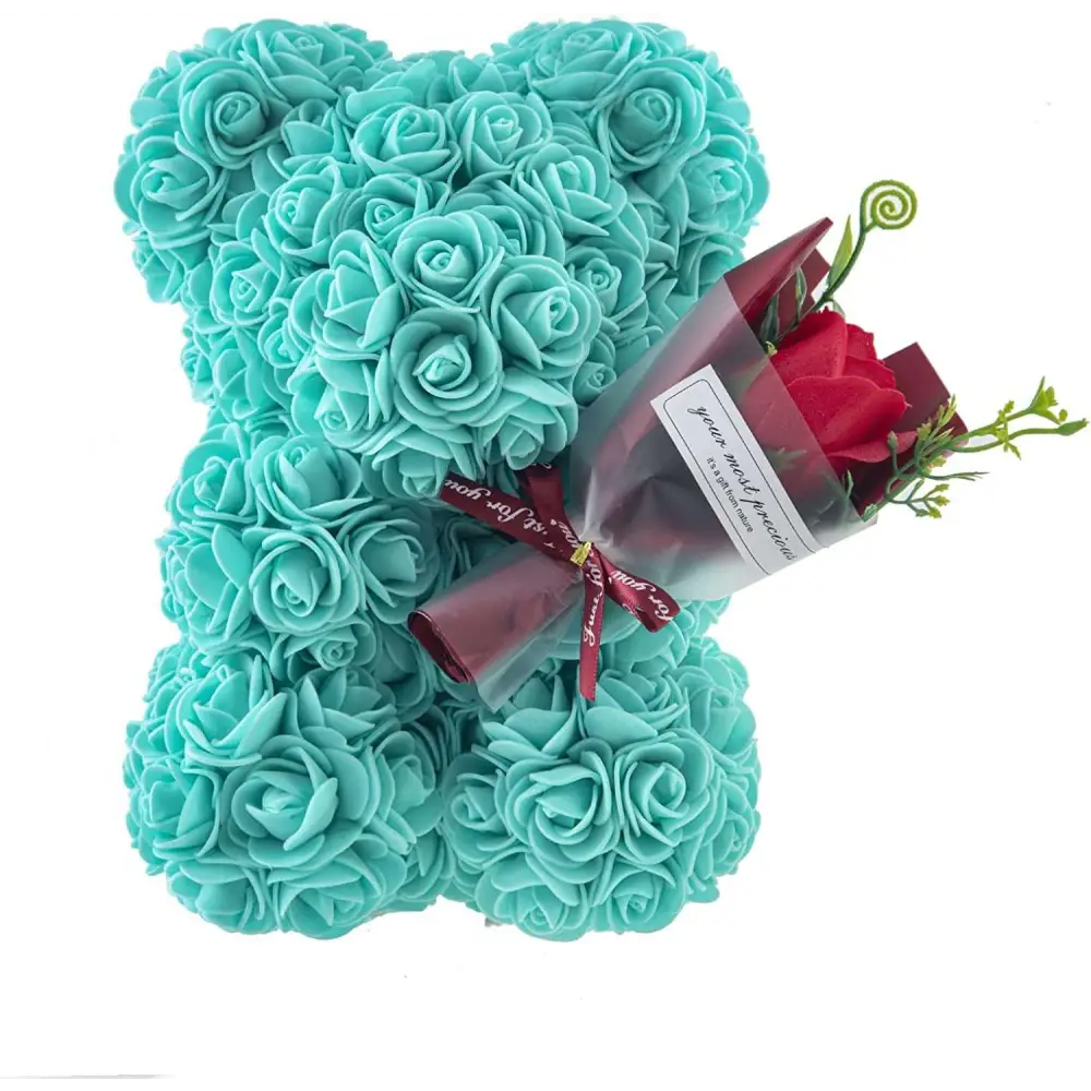 Red Rose Bear Eternal Flower Gift Box