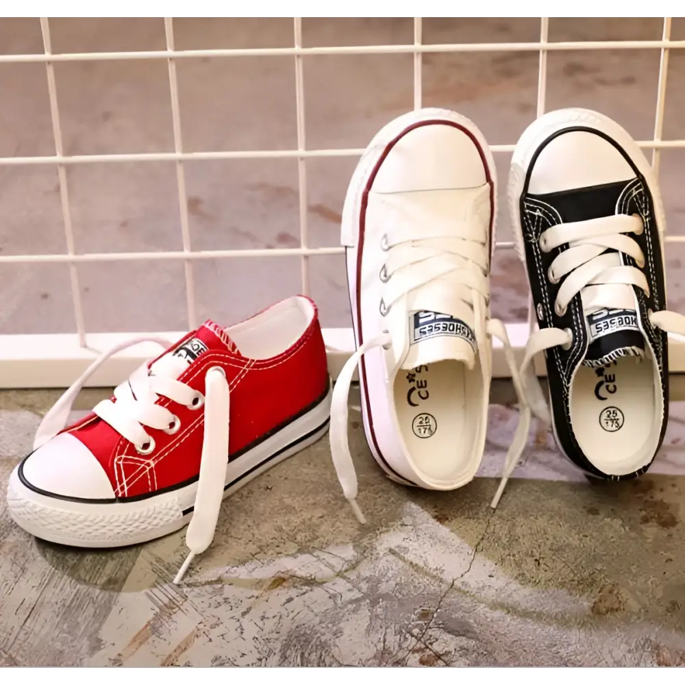 Red Toddler Canvas Casual Shoes Student Style