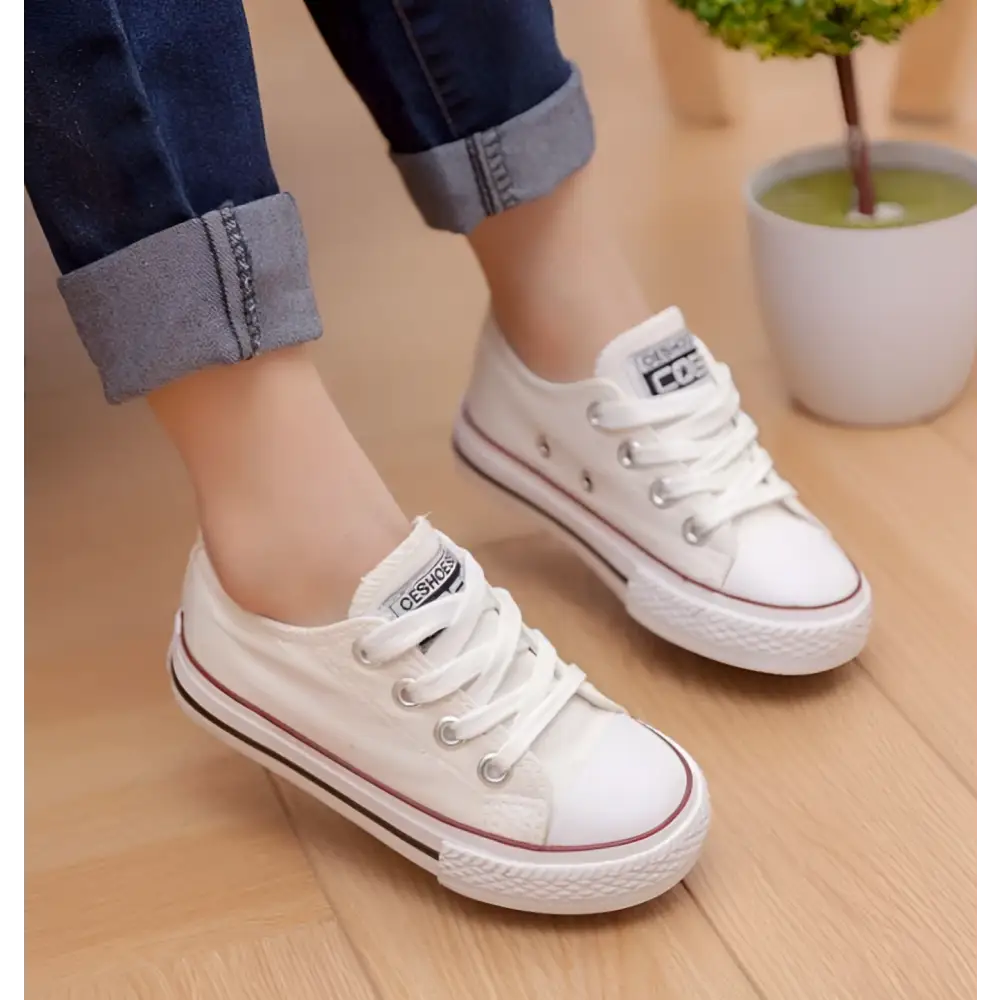 Red Toddler Canvas Casual Shoes Student Style