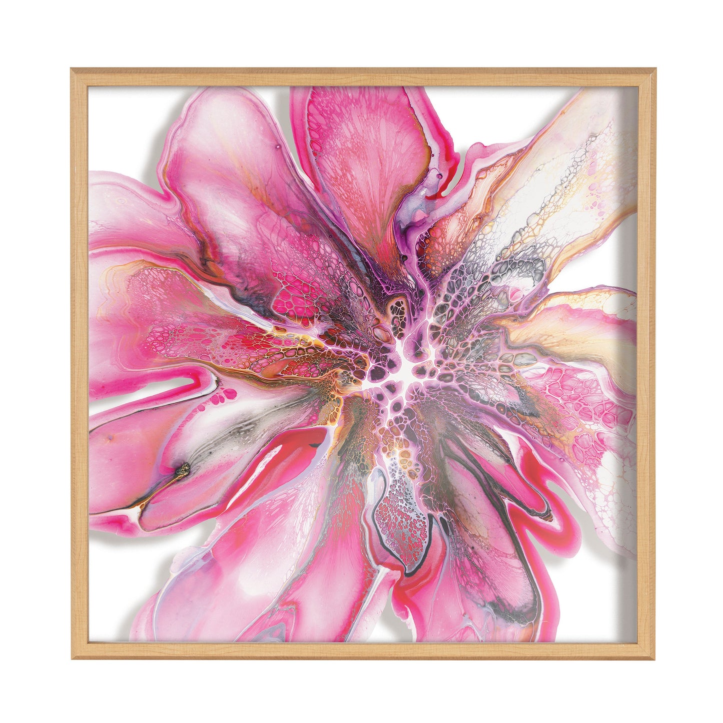 Blake Pink Blooms Framed Printed Art by Xizhou Xie
