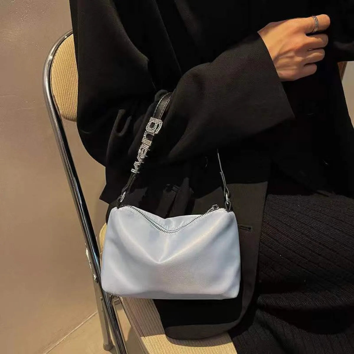 Rhinestone-Encrusted Handbag