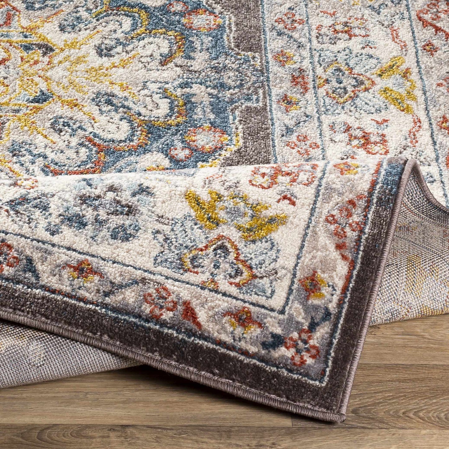 Haymond Brown Medallion Area Rug-3