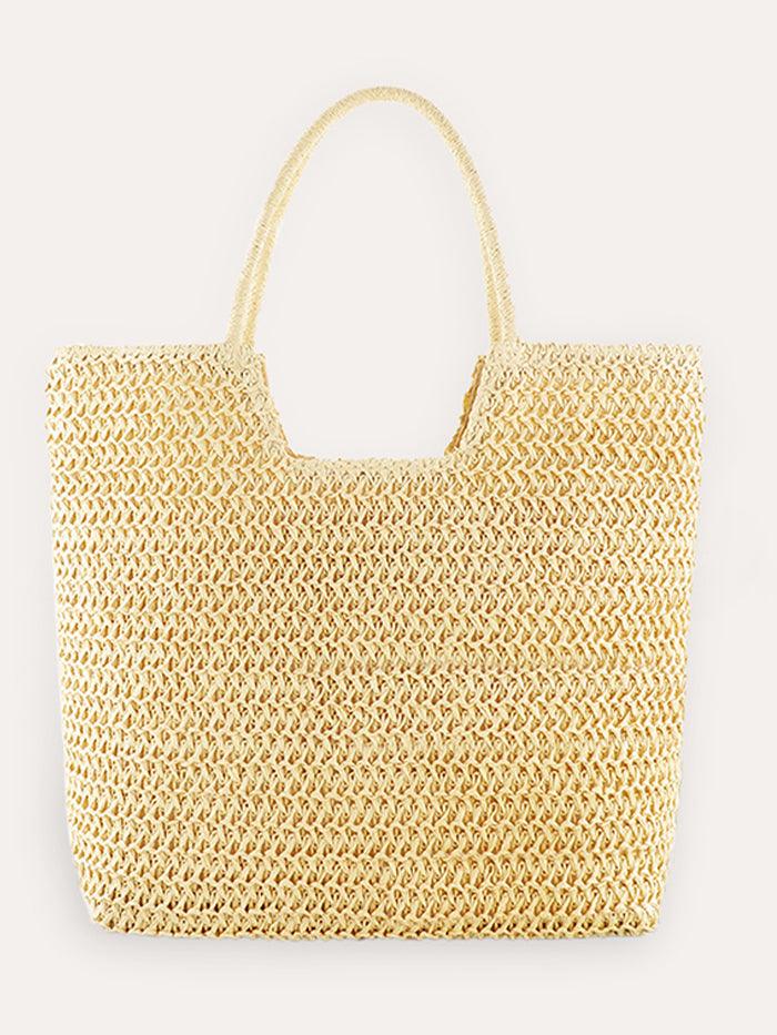 Ring Handle Woven Tote
