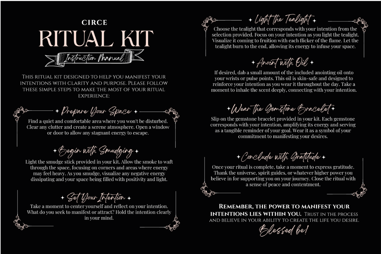 Spell Kits – Ritual Intention Kits for Manifestation (4 Options Available)