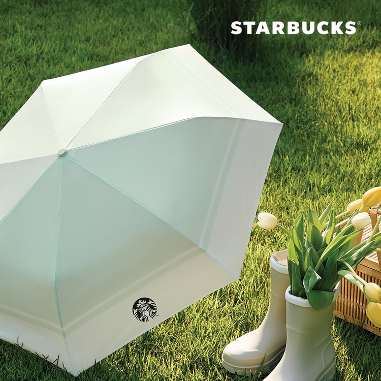 [Starbucks] Daily Cream Beige 3-tier Umbrella-3