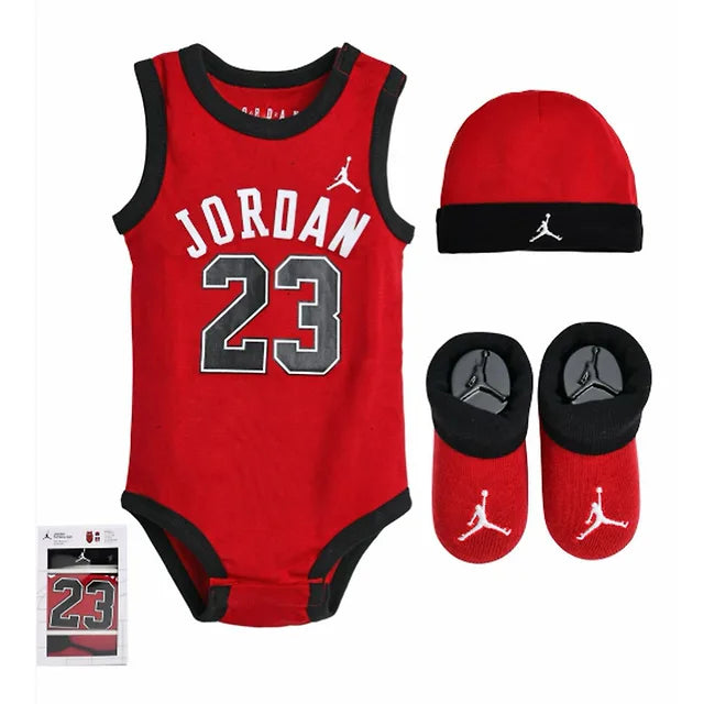 Nike Kids Jordan Baby Bodysuit Set Hat + Socks (for ~ 6 months baby)-2