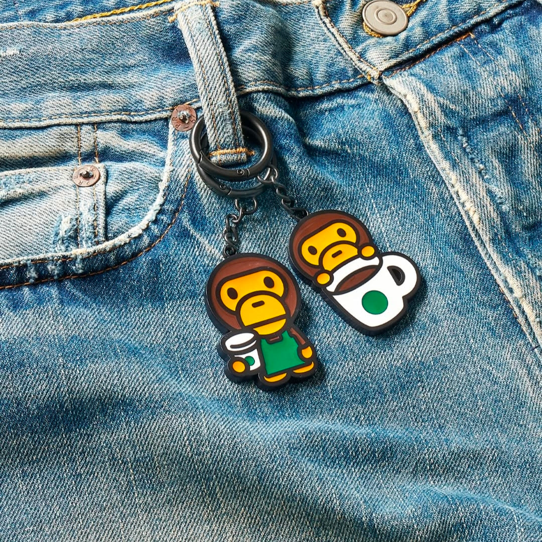 Starbucks x BAPE Keychain-0