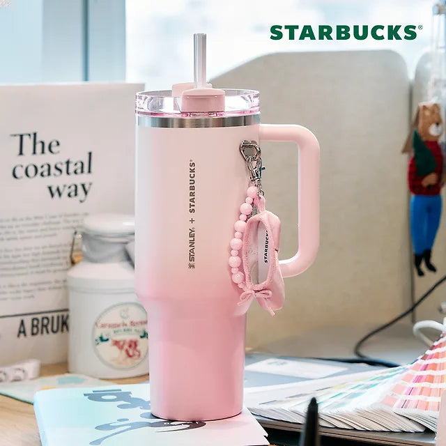 Starbucks Love Daze SS Stanley Quencher Tumbler 1183ml-5