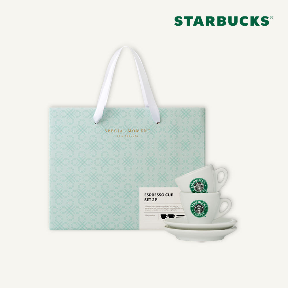 [Starbucks] Espresso Mug & Saucer Set 2P-0
