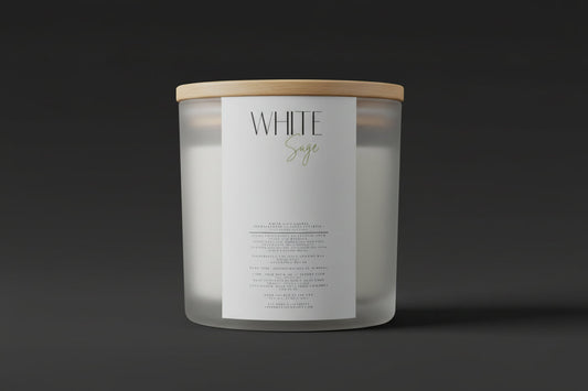 White Sage Candle Energy clearing Aromatherapy Candle
