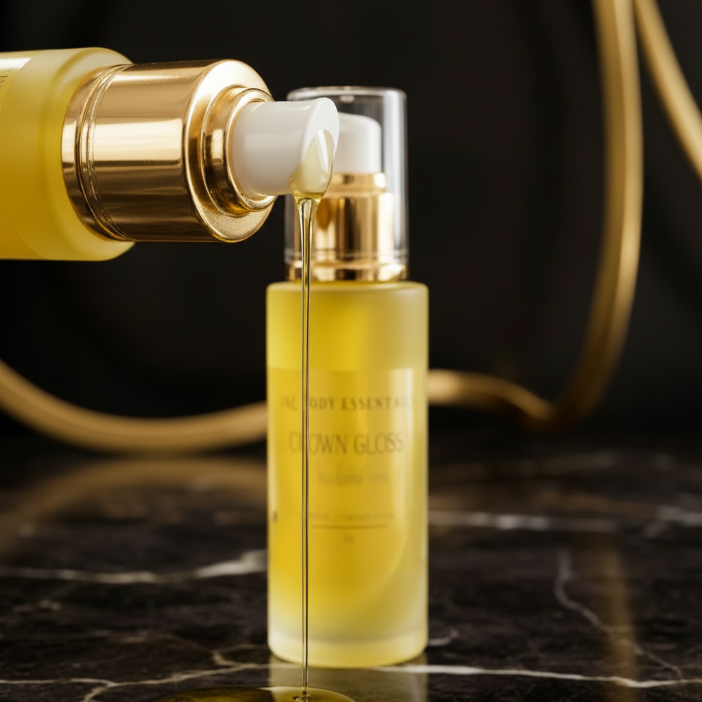 Crown Gloss Frizz Control Serum, Frizz Control Hair Serum with Nourishing Oils