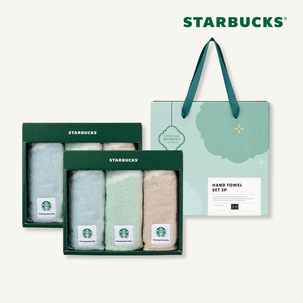 [Starbucks] Starbucks Hand Towel Set 3P x 2Set-0