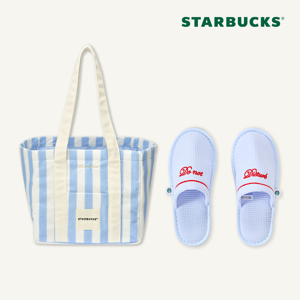 Starbucks]Josun Hotel Multi Big Terry Bag + Room Shoes M-0