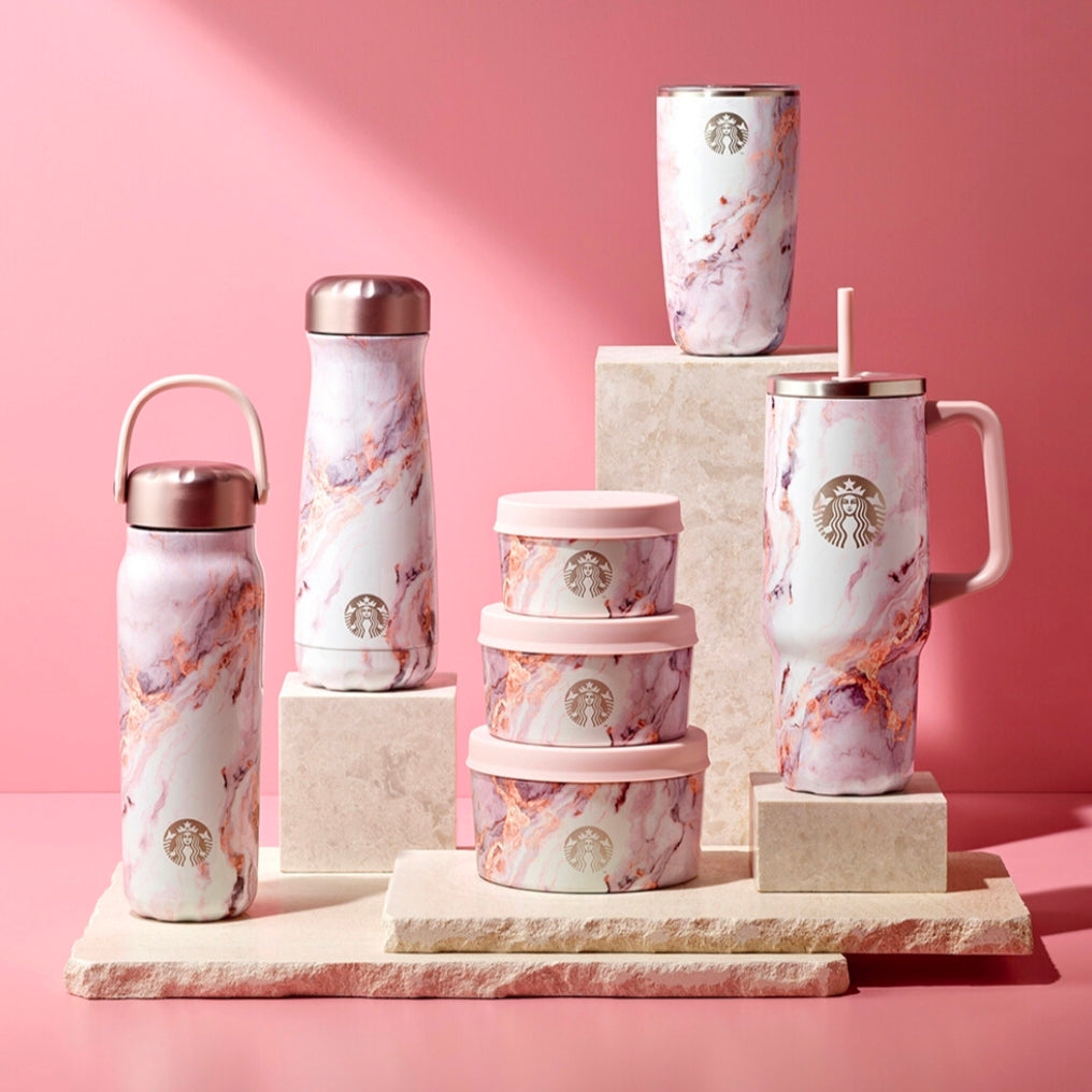 Starbucks Pink Swell Marble Collection-0