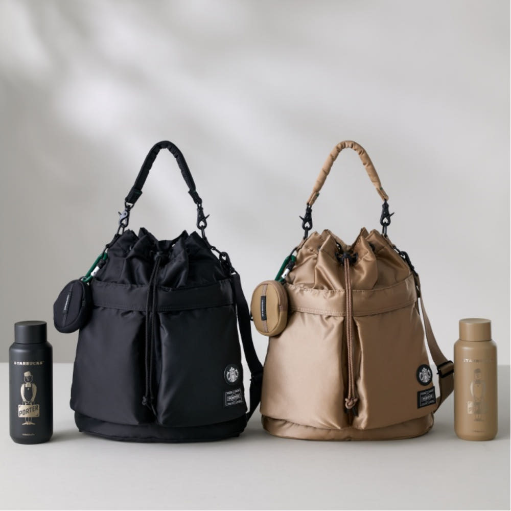 STARBUCKS x PORTER Japan Coffee Bean Shape 2way Tool Bag-1