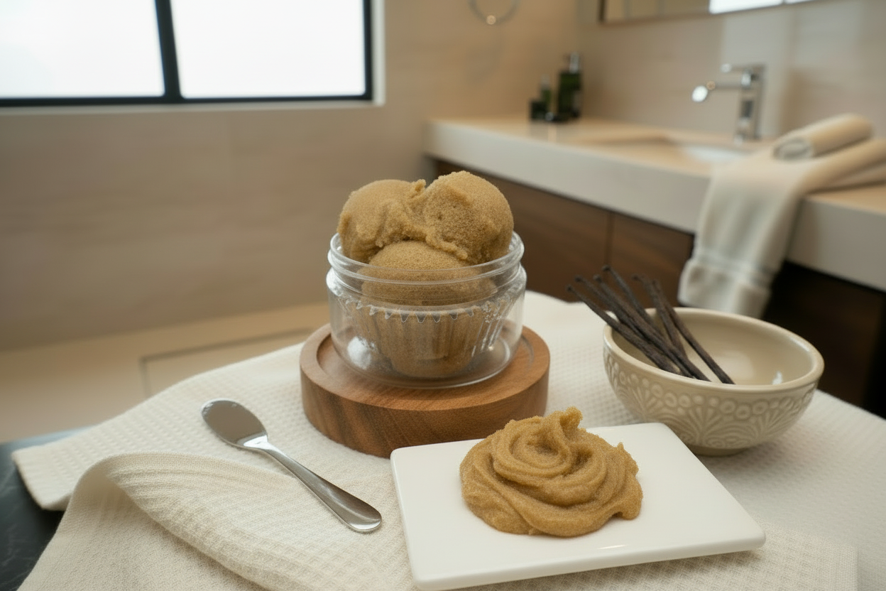 Emulsified Vanilla Cupcake Sugar Scrub-1