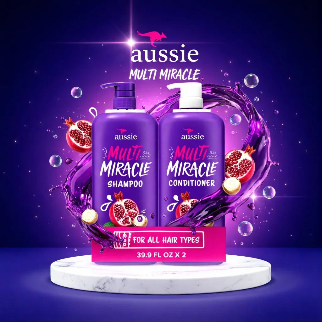 Aussie Multi Miracle Shampoo & Conditioner, 39.9 fl. oz., 2 pk.