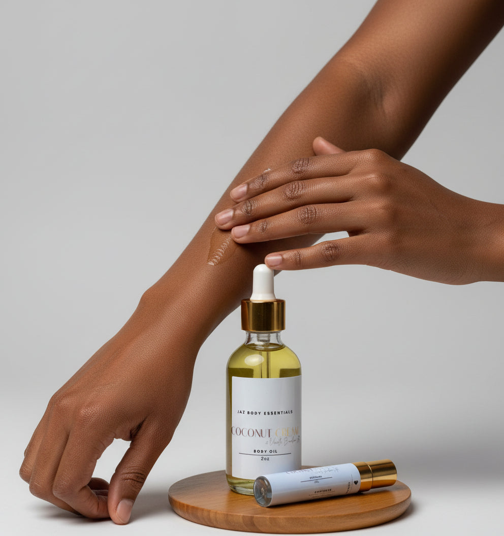 Coconut Cream & Vanilla Bourbon Latte Body Oil & Perfume Set-4