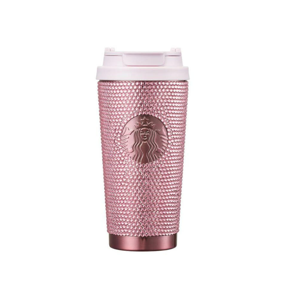 Starbucks SS Yunseul Rhinestone Pink Tumbler 473ml-0
