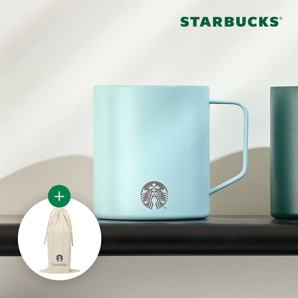 Starbucks SS Mint Debi Mug 414ml+& dust bag gift-0
