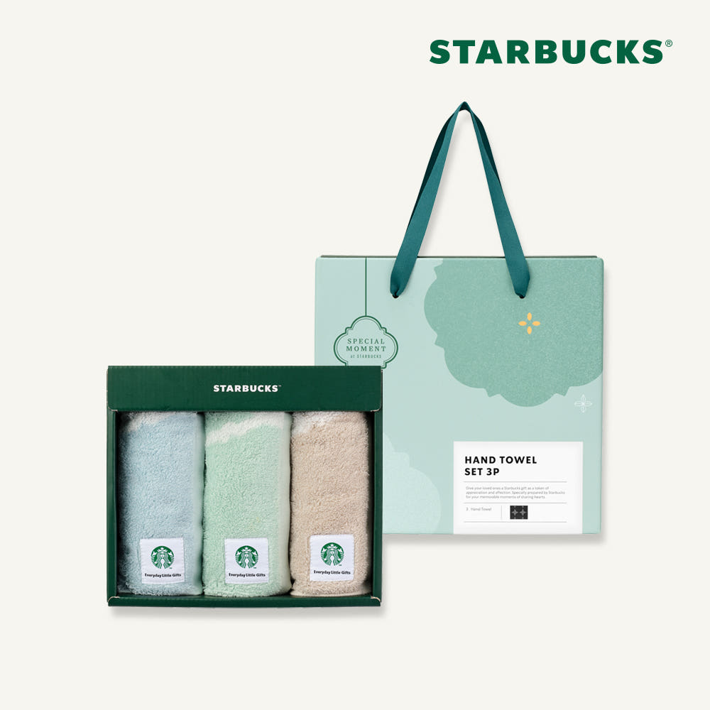 [Starbucks] Starbucks Hand Towel Set 3P x 2Set-1