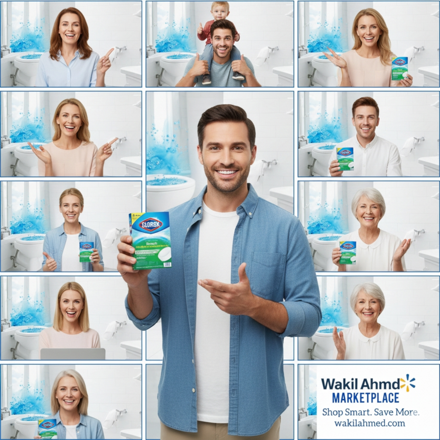 Clorox Toilet Bowl Cleaner Tablets Bleach – Ultra Clean & Long-Lasting
